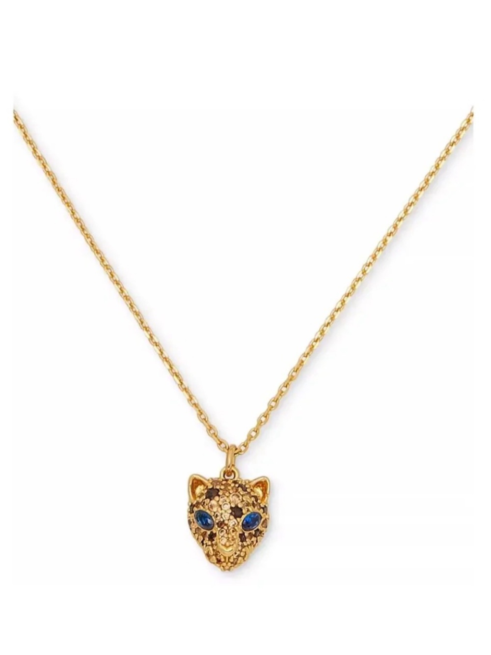Kate Spade Leopard Mini Pendant Necklace
